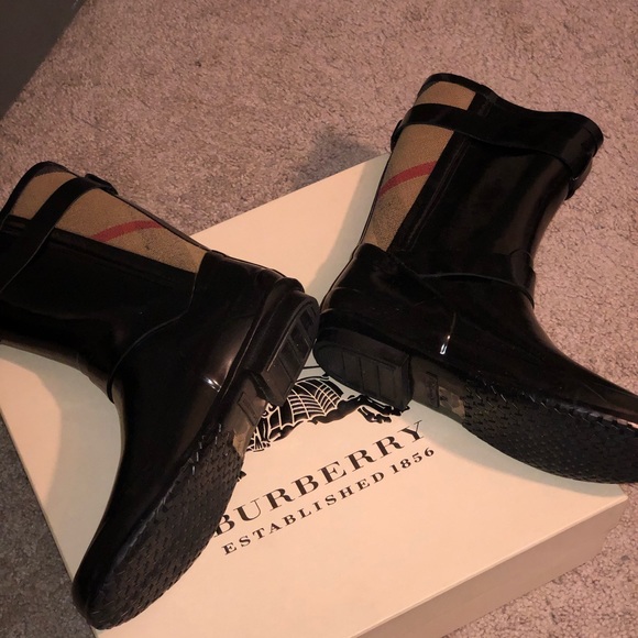 Burberry Biker Rubber Boots - Picture 11 of 14